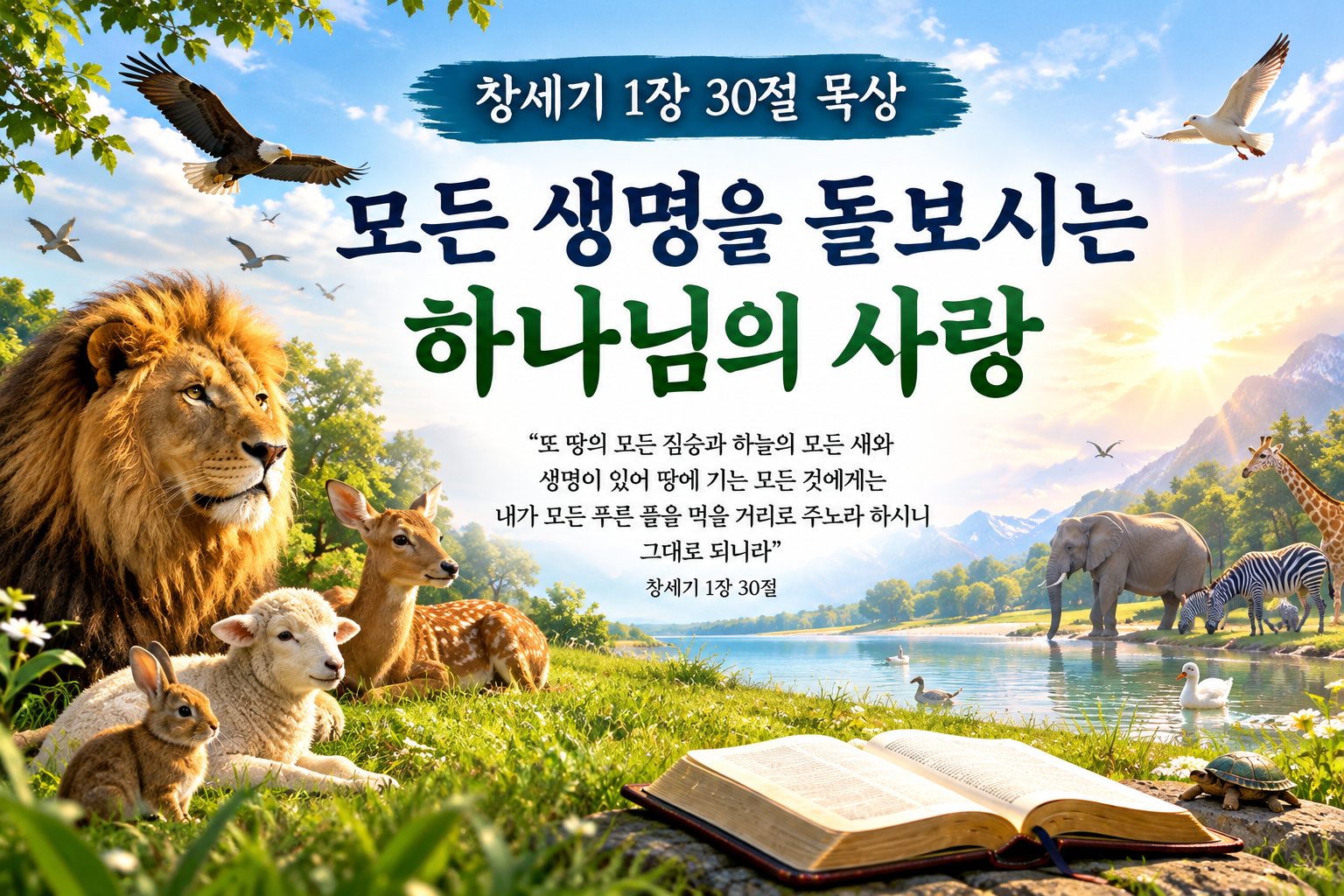 모든 생명을 돌보시는 하나님의 사랑